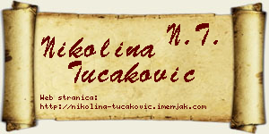 Nikolina Tucaković vizit kartica